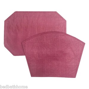 NEW-Restaurant-Quality-Vinyl-Placemats-Burgundy-Pink-Placemats