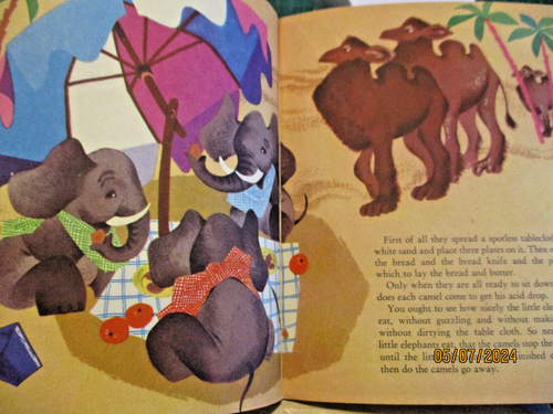 THREE LITTLE ELEPHANTS Toos Koedam (Teddy Book 2) 1954 HC vintage children's bk - Bild 4 von 5