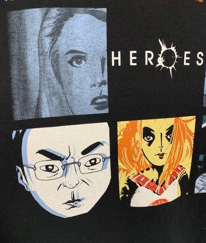 Vintage Heroes American Cast TV Show Promo T-shirt Size L - Picture 12 of 22