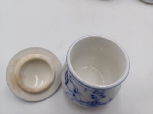 RAVISSANTE SERIE 10 POT A CONFITURE MINIATURE FAIENCE SARREGUEMINES TERRE DE FER - Photo 4/12