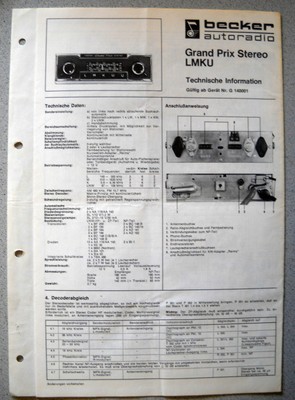 becker lmku autoradio