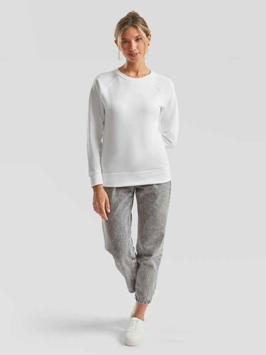 FRUIT OF THE LOOM Felpa Classic RAGLAN Sweat in Cotone Sgarzata Donna FR621460 - Imagen 4 de 11