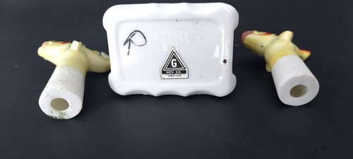 Vintage Fish bobble heads nodder Salt & Pepper Shakers Japan Patent T.T. kitsch - Picture 7 of 9