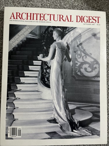 ARCHITECTURAL DIGEST SEPTEMBER 1989 SPECIAL FASHION DESIGNER ISSUE
