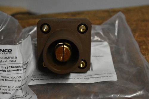 Marinco Camlok Panel Mount Male Brown CLS40MRSB-F Cam Lok Threaded Stud - Picture 2 of 6