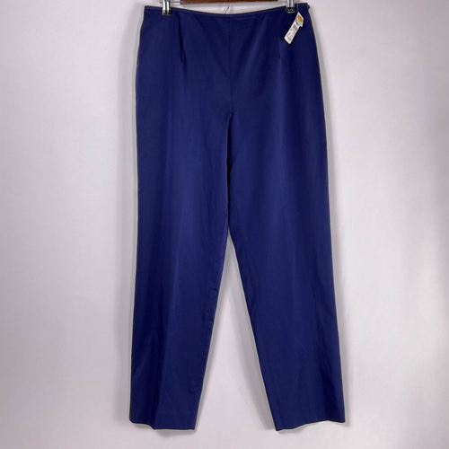 Talbots seidenblau gerades Bein hohe taillengefütterte Damenhose NEU LESEN Gr. 8 - Bild 2 von 9