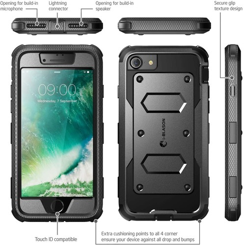 i-Blason Armorbox for iPhone SE 2022/2020 / iPhone 8 7 Screen Case Holster Cover - Picture 4 of 26