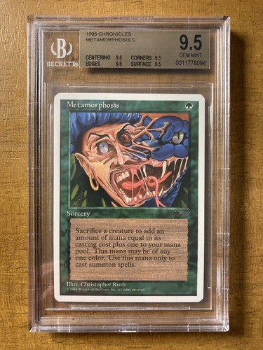 MTG✨METAMORPHOSIS✨Chronicles BGS 9.5 Quad GEM MINT 1995 C. Rush Art POP 1 ! - Picture 1 of 2