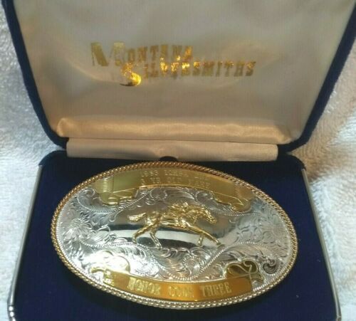 National Finals Rodeo 2024 Montana Silversmiths NFR Buckle