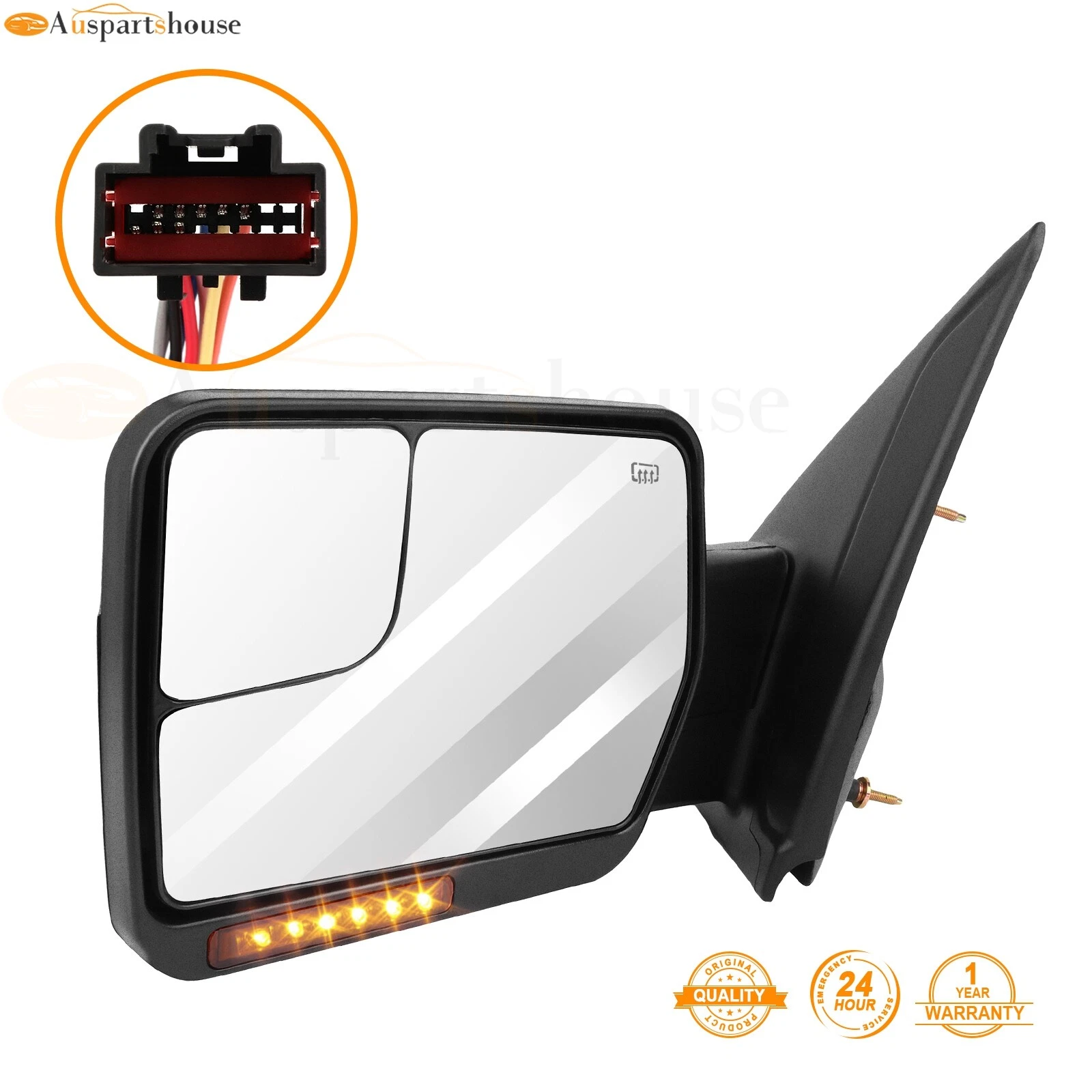 For 2004-2014 Ford F150 Driver Side Tow Mirror Power Heated Signal Puddle Light
Opens in a new windo