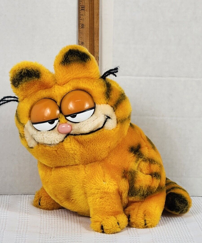 Vintage 1981 Dakin 9 Zoll sitzend Plüsch Garfield The Cat United Funktionen sehr schön! - Bild 7 von 10