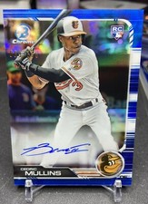 2019 BOWMAN CHROME CEDRIC MULLINS ROOKIE BLUE REFRACTOR AUTO /150