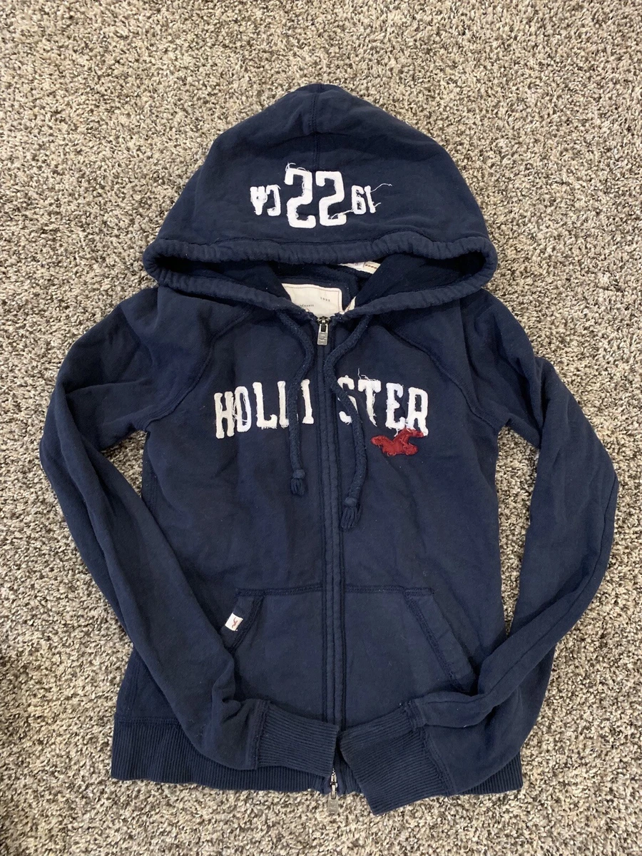 Hollister full zip hoodie women's sales