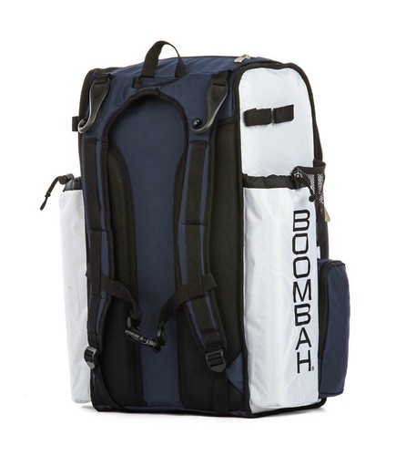 Boombah Superpack Baseball/Softball Backpack - Players Gear/Bat Bag - White/Navy - Picture 6 of 6