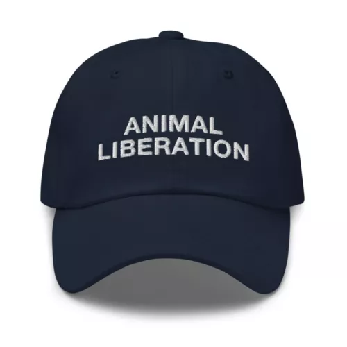 Animal Liberation Vegan Mercy for Animals Rights Embroidered Dad Hat Cap