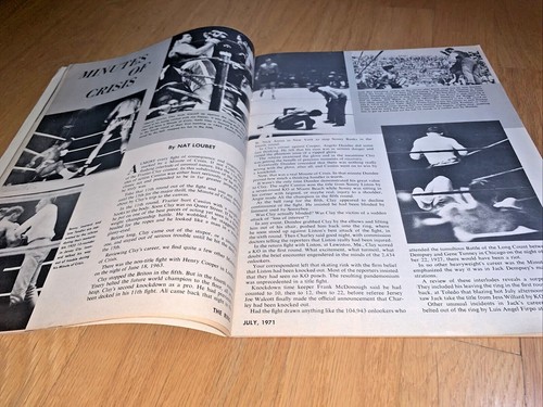 July 1971 - THE RING Magazine with GEORGE FOREMAN - Picture 8 of 12