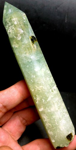 PUNTO DE VARITA DE CRISTAL Prehnite/Grapestone Cuarto Curación, Epidota, Turmalina a735 - Imagen 5 de 8