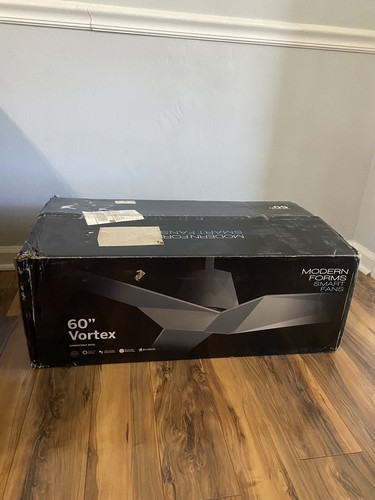Vortex Smart Indoor and Outdoor 3-Blade Ceiling Fan 60" Gloss Black with Remote - Picture 24 of 24