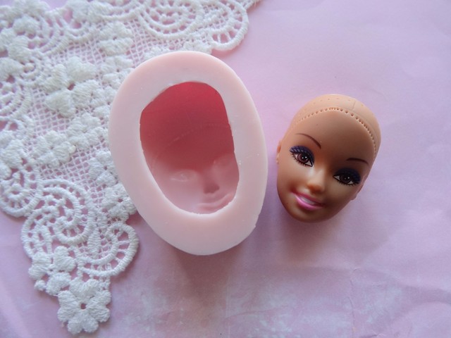 Barbie Doll Face Silicone Mold Mould Fondant Cake Decorating Approved for Food | eBay