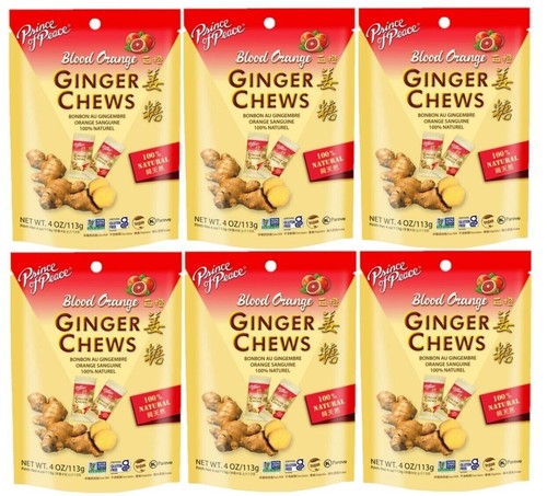 Prince of Peace Ingwer Kausnacks mit Blutorange 4 Unzen (6er Pack) ~ 26.01.2026 - Bild 1 von 5