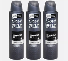 Dove Men  Care Invisible Dry Deodorant Spray, 150ML-FREE SHIPPING-PACK OF 3