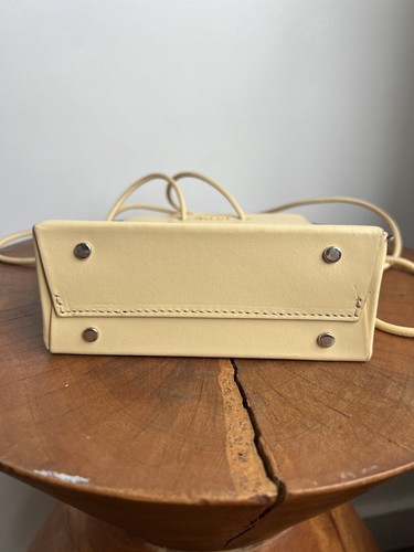 MEDEA Prima Creme Gelb Leder Mini Crossbody Kleine Schultertasche Tasche Handtasche - Bild 8 von 8