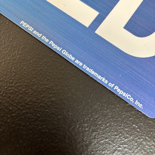 Pepsi Open Closed Advertising Sign 17” x 5 1/8” Window Door Cling #1 - Picture 5 of 14