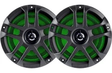 Memphis 6.5" Coaxial ATV UTV Marine Speakers with LED Lights - Pair