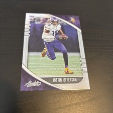 2020 Absolute JUSTIN JEFFERSON RC ROOKIE #168 Minnesota Vikings Football (d9)
