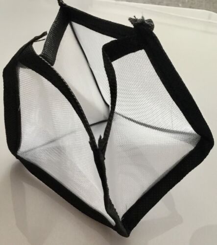 Small Mesh Foldable Storage Cube 9x9cm Black Trim Organiser Tidy Drawer Desk - Picture 18 of 24