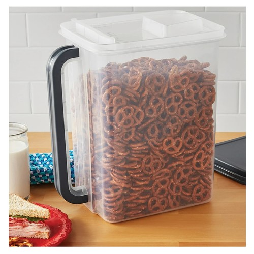 Mainstays Bulk Canister Holds 46 Cups - Dark Gray Lid and Handle, Food Storage - Picture 3 of 6