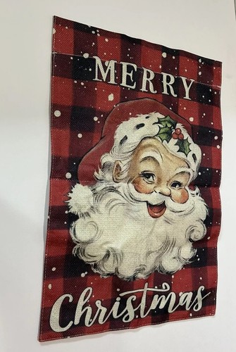 Frohe Weihnachten Dekoration Outdoor Weihnachtsmann Hof Flagge Deko - Bild 3 von 4