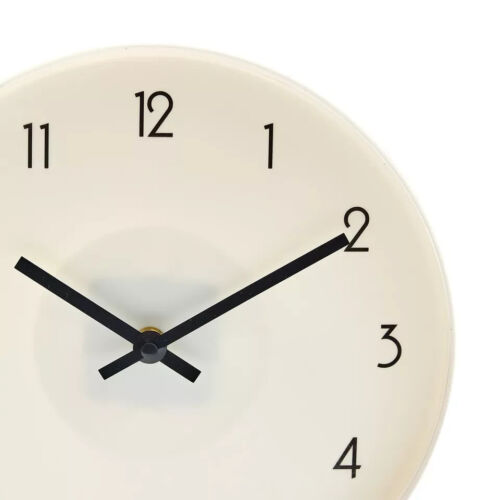 Wall Clock Quartz Round Wall Clock Silent Non-ticking Battery Operated White Au* - Picture 3 of 5