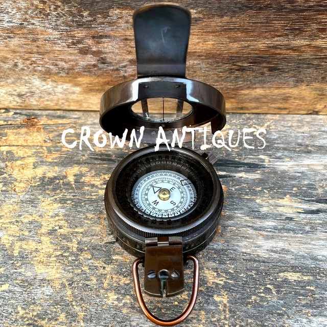 Vintage Brass Military Compass Marine Maritime WWII Pocket Gift Antique Compass Vintage Brass Military Compass Marine Maritime WWII Pocket Gift Antique Compass