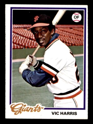 1978 Topps Baseball #436 Vic Harris (Double print) EX *d7