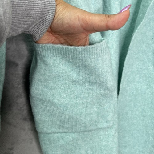 Neu mit Etikett J. Crew Wickel-Cardigan Pullover extraweiches Garn BC532 wintergrün Large - Bild 5 von 13