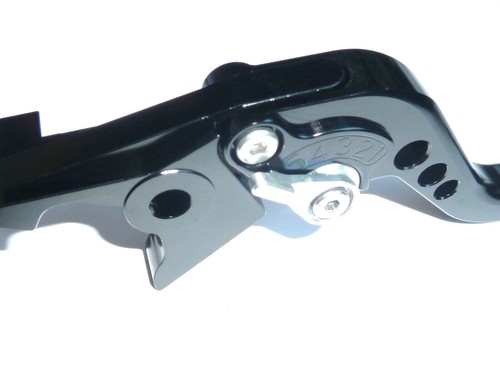 TRIUMPH BOBBER 2017-2021 SHORT BLACK BRAKE & CLUTCH LEVER TRACK ROAD - Picture 10 of 11