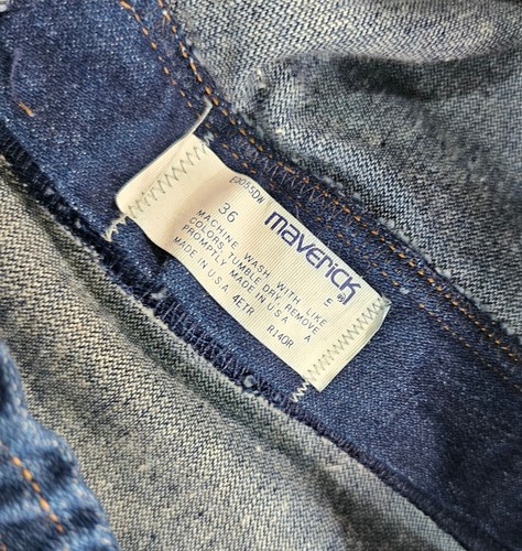 Vintage Deadstock Maverick Ultra High Rise Wide Bootcut 70s 80s Jeans WOMENS 36 - Picture 5 of 8