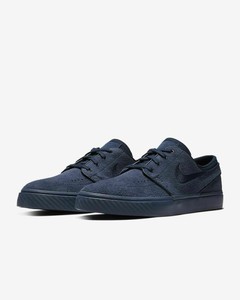 Nike-Zoom-Stefan-Janoski-SB-Skate-Shoes-333824-422-Size-11-5-Dark-Navy-Suede