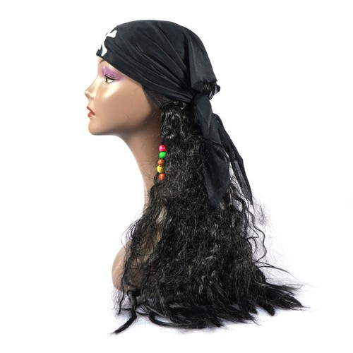 Schwarz Haar Perücke Geflochtene Perücken Pirate remise Haar Menschliches Haar Perücken