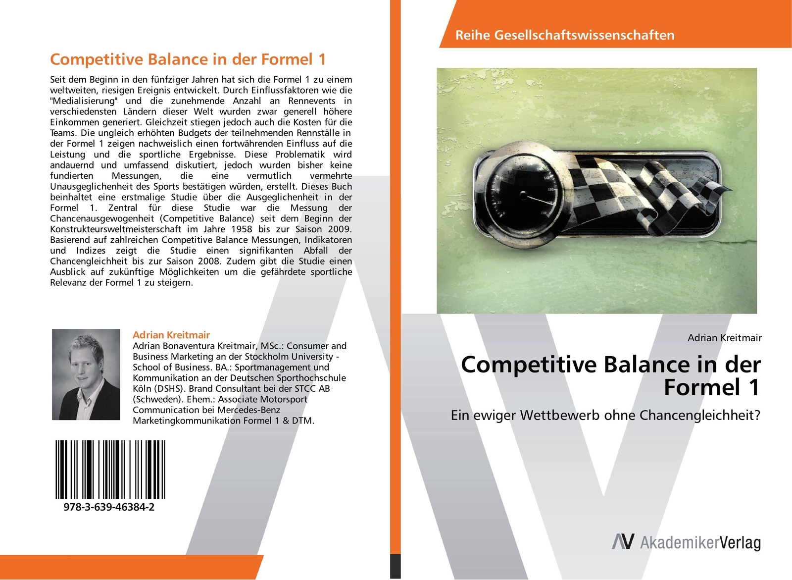 Thumbnail - Adrian Kreitmair | Competitive Balance In Der Formel 1 | Taschenbuch |