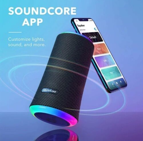 Anker Soundcore Flare 2 Portable Wireless Waterproof Bluetooth Speaker Black NEW - Picture 7 of 9