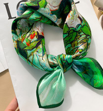 100 Mulberry Silk Scarf Women's Square 53X53CM fashion Printed shawl Scarf W82