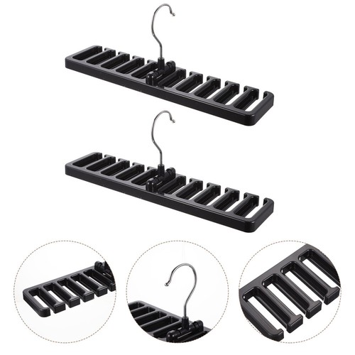 2PCS Plastic Belt Hanger Rack Holder Closet Closet Belt Hanger Scarf Organizer - 第 5/12 張圖片