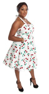 white cotton halter dress