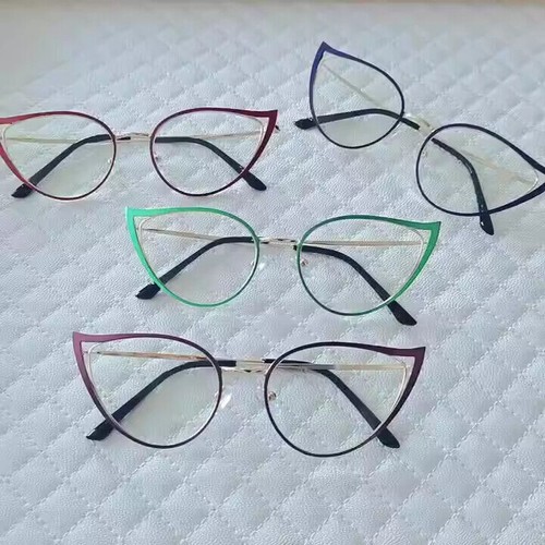 Katzenaugen Lesebrille Damen Anti Blaulicht Mode Metall Brille 0~ +6,00 - Bild 6 von 15