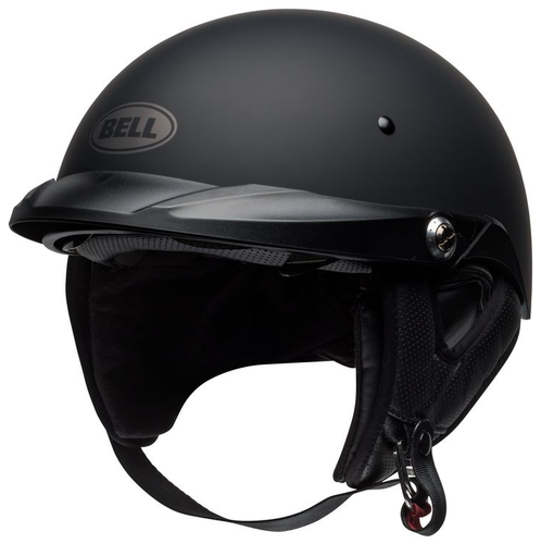 Bell Adults PS Pit Boss Motorcycle Half Helmet Matte Black Multiple Sizes NEW - Picture 1 of 10
