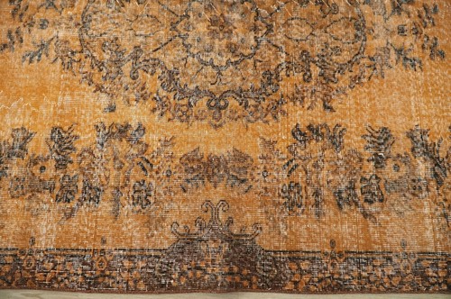 VINTAGE TURKISH RUG, Boho Home Decor Rug, Carpet, 5.94x9.25 ft H-2272 - Picture 8 of 10