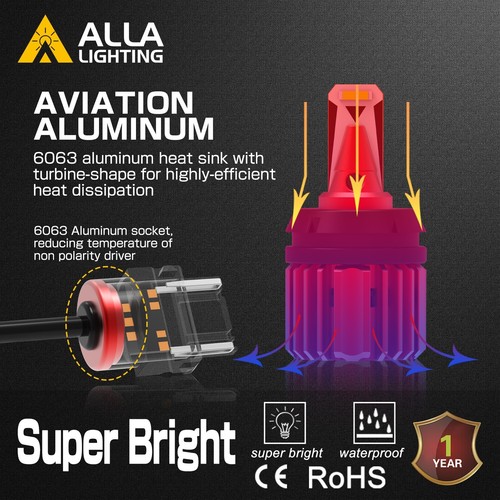 LED Backup Lamps For 1997-2003 Ford F-150 1999-07 F-250 Super Duty Reverse Light - Picture 6 of 10