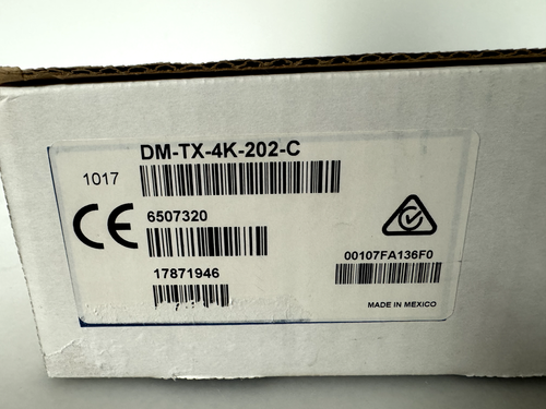 Crestron DM-TX-4K-202-C 4K DigitalMedia 8G+® Transmitter 202 6507320 - Picture 2 of 3